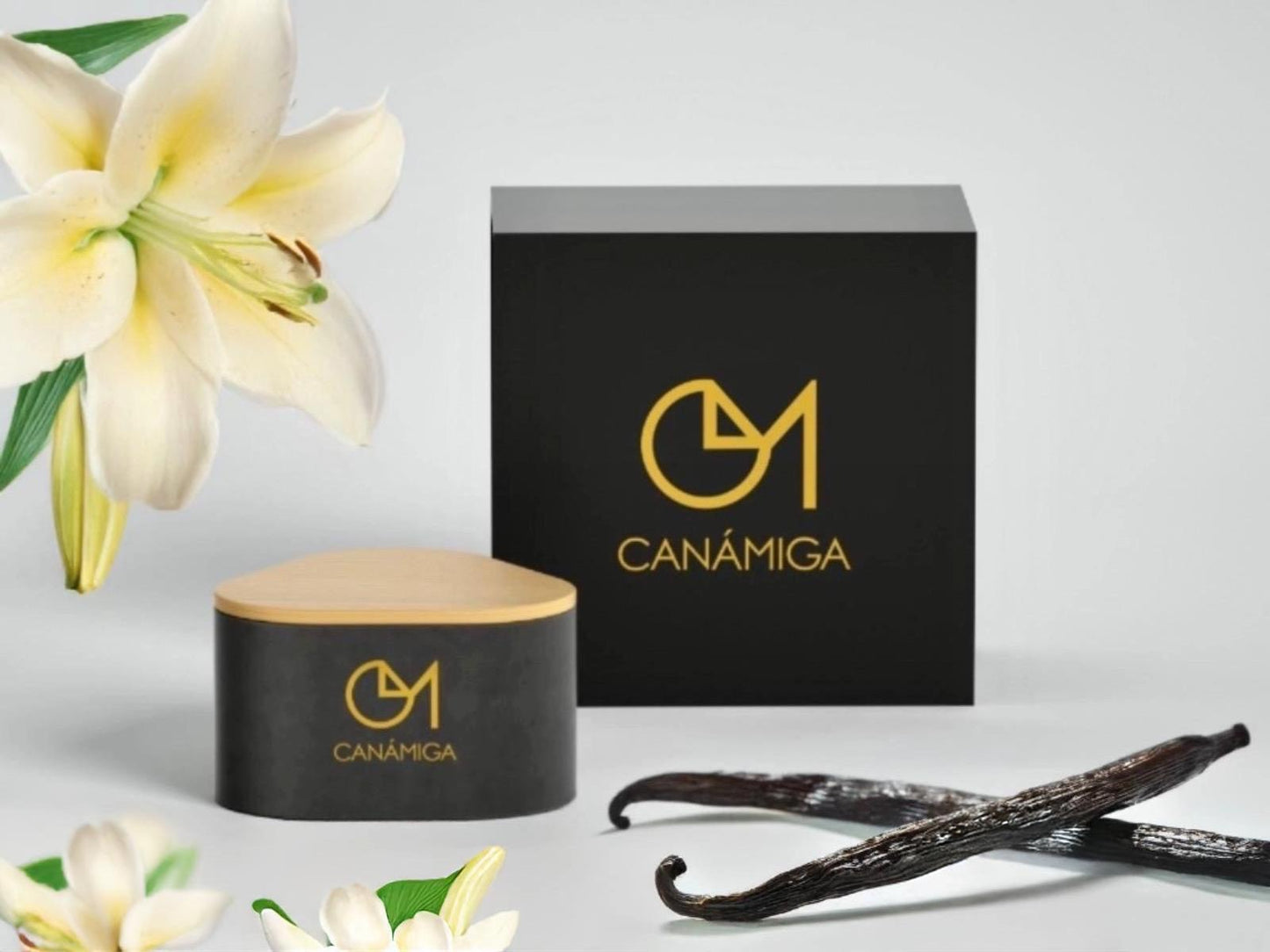 CANÁMIGA Duftkerze (325g) | Lilie, Jasmin, Vanille